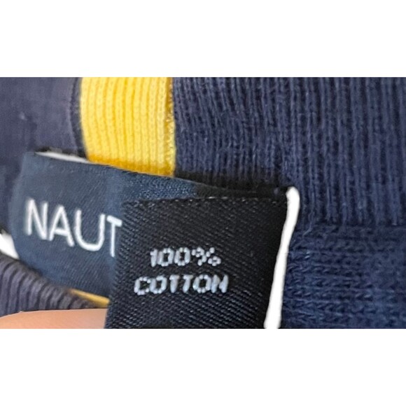 Nautica Men's XL Crewneck Sweater Navy Blue Long Sleeve Crewneck Pullover - Picture 3 of 4